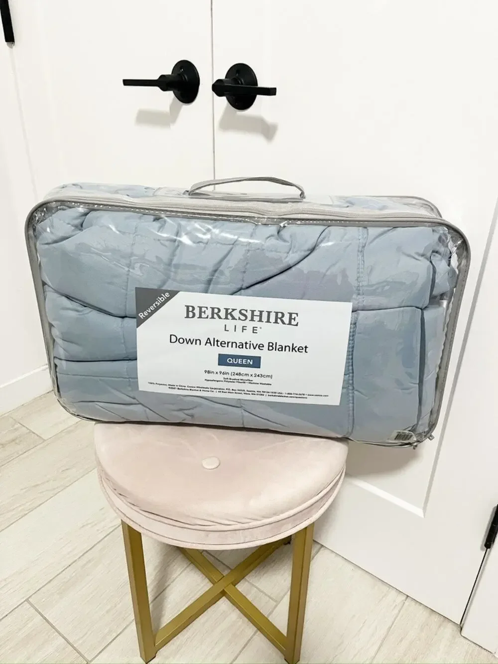 Berkshire Blue Queen Down Alternative Blanket